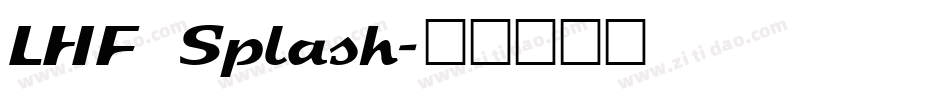 LHF Splash字体转换